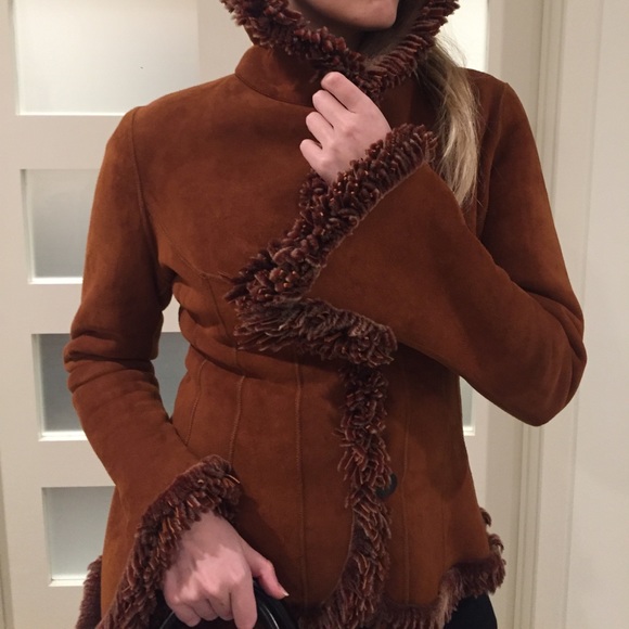 ARMANI COLLEZIONI reversible shearling coat - Picture 5 of 8